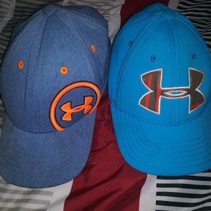 2 boys under armour hats